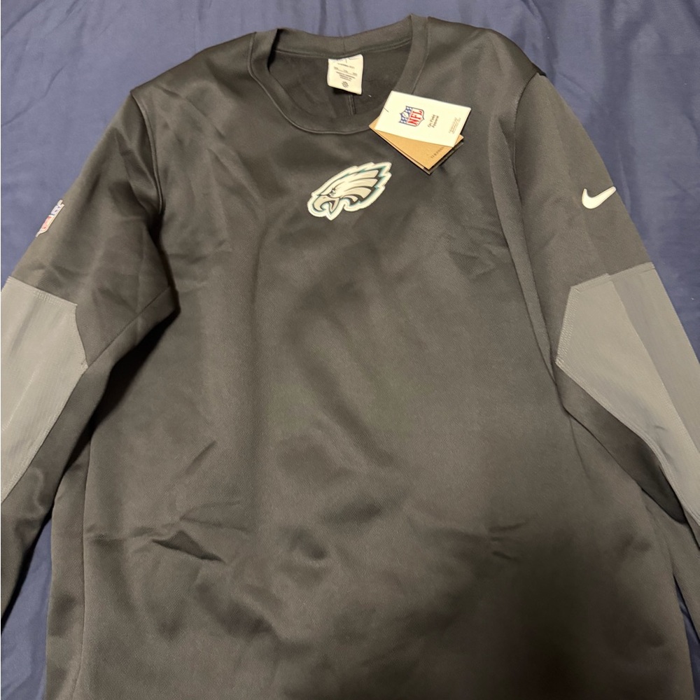 Nike eagles therma Black and Gray NFL Sweatshirt